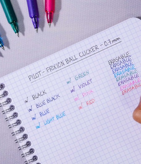 Pilot FriXion Clicker Dots Erasable Gel Pens Fine Point 0.7mm