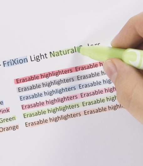 FriXion Light Natural Colors - Erasable Highlighter pen - Medium Tip -  Collections